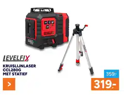 BOUWMAAT Kruislijnlaser CCL280G met statief aanbieding