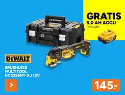 BOUWMAAT Brushless multitool DCS356NT-XJ 18V aanbieding