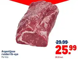 Makro Argentijnse runderrib-eye Per kilo aanbieding