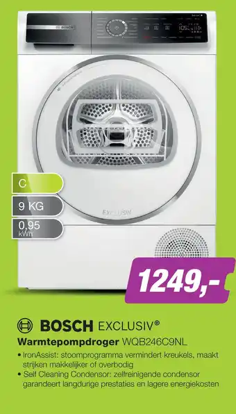EP Warmtepompdroger WQB246C9NL aanbieding
