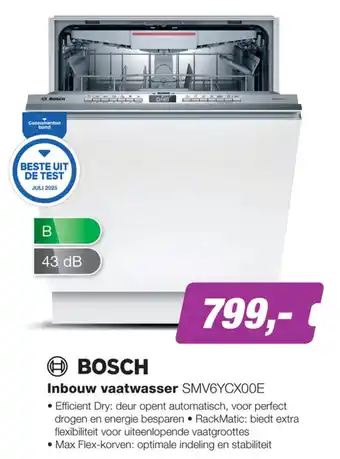 EP Inbouw vaatwasser SMV6YCX00E aanbieding