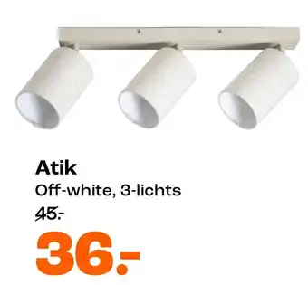 Kwantum Atik Off-white, 3-lichts aanbieding