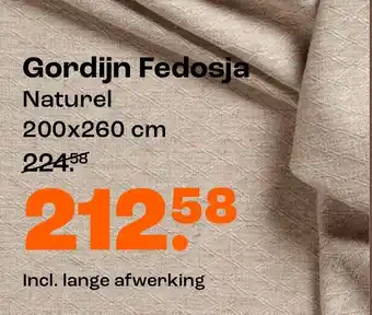 Kwantum Gordijn Fedosja Naturel aanbieding