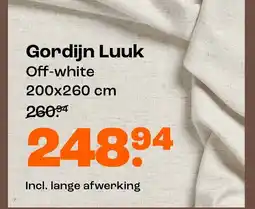 Kwantum Gordijn Luuk aanbieding
