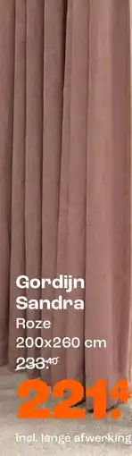 Kwantum Gordijn Sandra Roze aanbieding