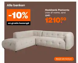 Kwantum Hoekbank Piemonte aanbieding