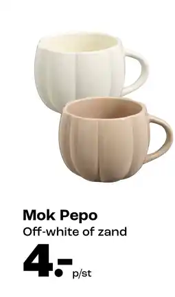 Kwantum Mok Pepo Off-white of zand aanbieding