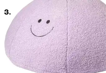 Kwantum Poef Smiley Lila aanbieding