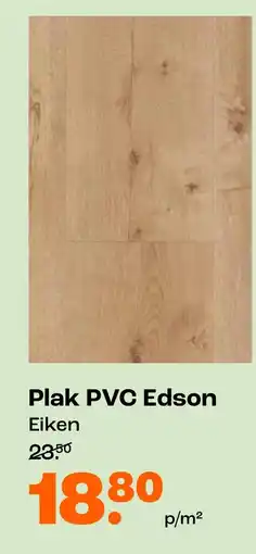 Kwantum Plak PVC Edson Eiken aanbieding