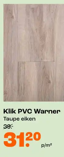Kwantum Klik PVC Warner Taupe eiken aanbieding