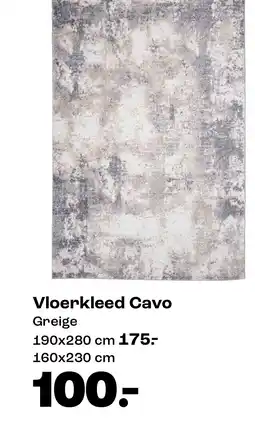 Kwantum Vloerkleed Cavo Greige aanbieding