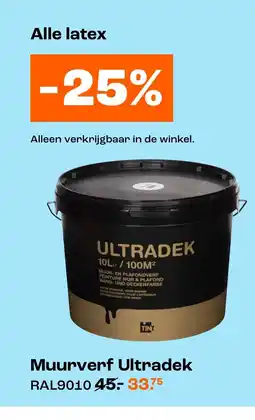 Kwantum Muurverf Ultradek aanbieding