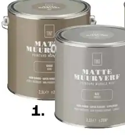 Kwantum Muurverf mat Khaki of klei aanbieding