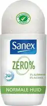 Bol.com Sanex Deo Roll-on - Zero% Respect & Control 50 ml aanbieding