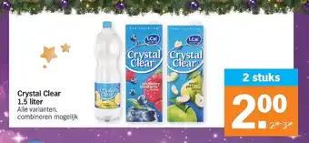 Albert Heijn Crystal clear 1,5 liter aanbieding