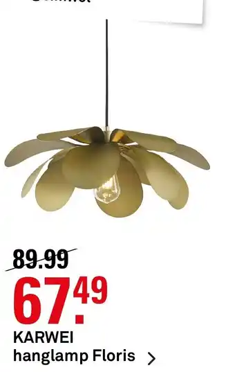 Karwei Hanglamp Floris aanbieding