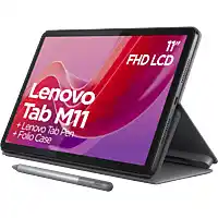 MediaMarkt LENOVO Tab M11 8GB + Cover + Pen - 11 inch - 128 GB - Grijs - Wifi aanbieding