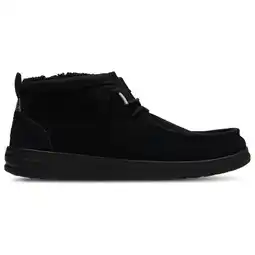Foot Locker HEYDUDE Wally Mid Gripr Warmth Sneakers Heren - Zwart - Maat 41 - Suède aanbieding