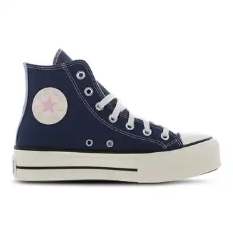 Foot Locker Converse Ctas Lift Platform High Sneakers Dames - Blauw - Maat 36 - Textil, Synthetisch aanbieding