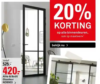 Karwei Arne & Bodil Glasdeur NDB903 aanbieding