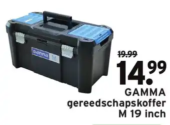 GAMMA GAMMA Gereedschapskoffer M 19 inch aanbieding