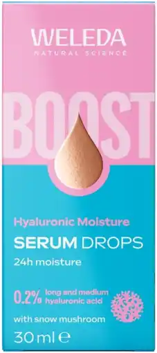 De Online Drogist Weleda Hyaluronic Moisture Serum Drops aanbieding