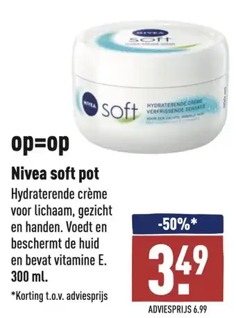 ALDI Nivea soft pot aanbieding