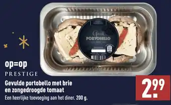 ALDI Gevulde portobello met brie en zongedroogde tomaat aanbieding