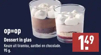 ALDI Dessert in glas aanbieding