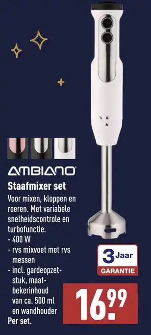 ALDI AMBIANO Staafmixer set aanbieding