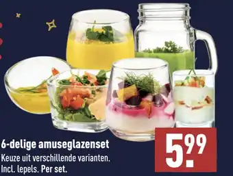 ALDI 6-delige amuseglazenset aanbieding