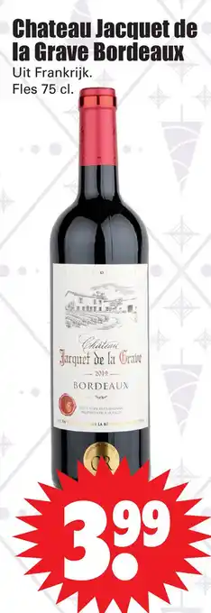 Dirk Chateau Jacquet de la Grave Bordeaux aanbieding