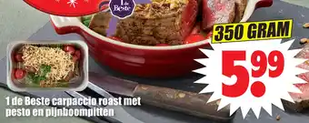 Dirk 1 de Beste carpaccio roast met pesto en pijnboompitten aanbieding