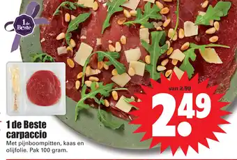 Dirk 1 de Beste carpaccio aanbieding