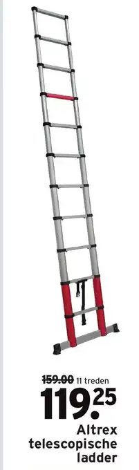 GAMMA Altrex Telescopische Ladder 11 treden aanbieding