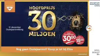 Etos Oudejaarslot aanbieding