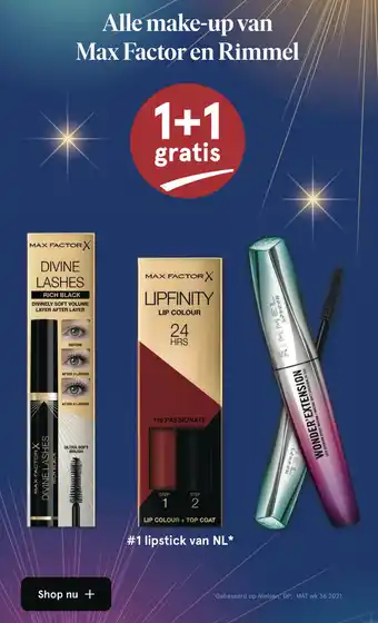 Etos Alle make-up van Max Factor en Rimmel aanbieding