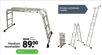 GAMMA Handson Vouwladder 4*3 treden aanbieding