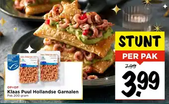 Vomar Voordeelmarkt Klaas Puul Hollandse Garnalen 200g aanbieding