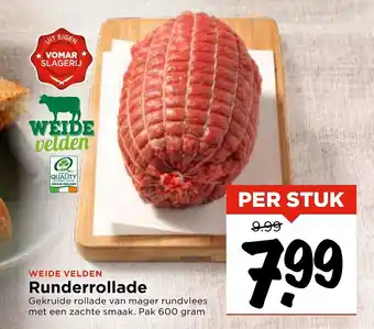 Vomar Voordeelmarkt Runderrollade 600g aanbieding