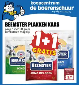 De Boerenschuur Beemster plakken kaas aanbieding