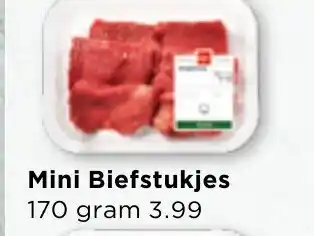 Vomar Voordeelmarkt Mini Biefstukjes 170g aanbieding