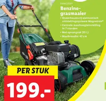 Lidl Parkside Benzinegrasmaaier aanbieding