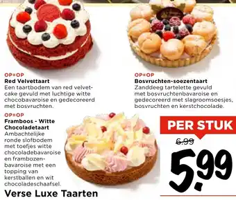 Vomar Voordeelmarkt Verse Luxe Taarten aanbieding