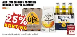 De Boerenschuur Alle leffe belgisch abdijbier, corona of tripel karmeliet aanbieding