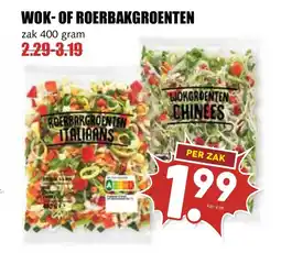 De Boerenschuur Wok of roerbakgroenten aanbieding