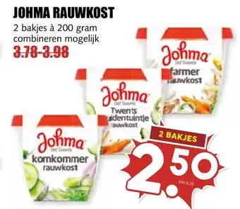 De Boerenschuur Johma rauwkost aanbieding