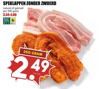 De Boerenschuur Speklappen zonder zwoerd aanbieding