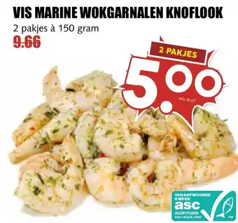 De Boerenschuur Vis marine wokgarnalen knoflook aanbieding