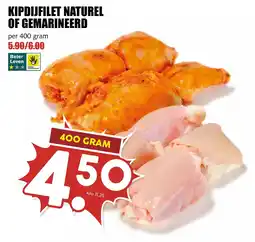 De Boerenschuur Kipdijfilet naturel of gemarineerd aanbieding